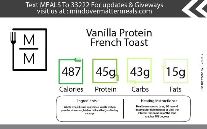 Vanilla Protein French Toast | Mind Over Matter Meal Prep